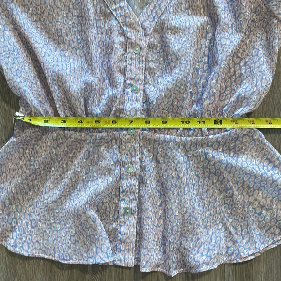 Sincerely Ours Women Peplum Top Small Pink Babydoll Girlhoodcore Cottagecore - Picture 15 of 16